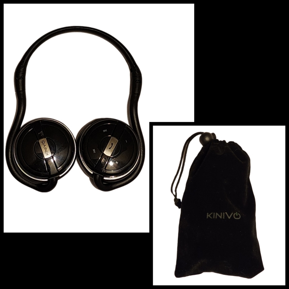 Kinivo BTH240 Bluetooth Headphones with Travel Case NWOT